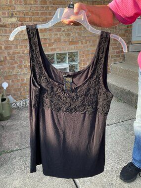 Grace Elements Women's Black Tank Top, Size L